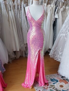 Alyce Paris | Dresses | Long Alyce Highlow Taffeta Prom Dress With Slit |  Poshmark